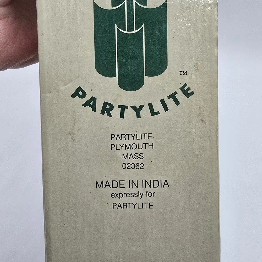VTG PartyLite Hampton Brass Candle Holder‎ for Taper or Pillar 02362